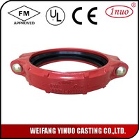 Accouplement flexible en fonte ductile pour système d'incendie, vente en gros usine