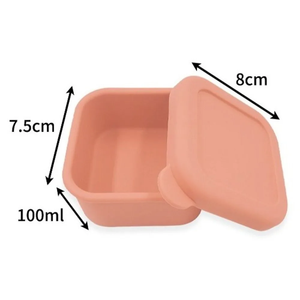 New Soft Silicone Ice Cube Mold Sealed Leak-proof Sauce Box Food Containers with Lid Children's Bento Box for Summer - Product Image 1
