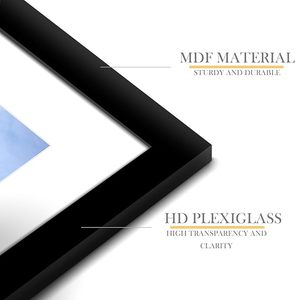 Winfeier nhà máy nhựa 4x6 khung ảnh trường hợp TKA hiển thị hình ảnh 8x10 với Mat cho tường treo màu đen - Product Image 6