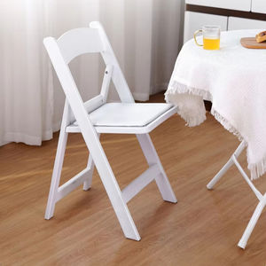 Chaise de restaurant pliable avec dossier en plastique, chaise de salle à manger portable pour l'extérieur, pour l'école, design moderne minimaliste, personnalisable - Product Image 1