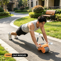 Rodillo Abdominal para Moldear el Cuerpo, con Rebote Automático, para Hombres y Mujeres Adultos, para Adelgazar la Cintura y Perder Grasa