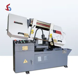 Harga Murah Penjualan Pabrik Mesin Gergaji Pita Otomatis GB4028 Mesin Bandsaw Horizontal