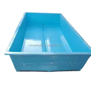 Fabrika satış çiftlik fiberglas balık Aquaponic tankları fiberglas balık tarım tankı ile Frp balık tankı