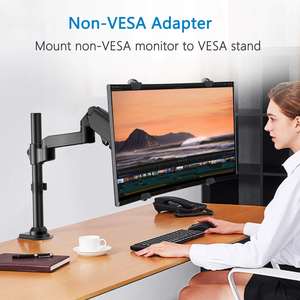 Plaque d'adaptation universelle à pince pour moniteur sans trous <span class=keywords><strong>VESA</strong></span> Moniteurs Non-<span class=keywords><strong>VESA</strong></span> vers support adaptateur <span class=keywords><strong>VESA</strong></span> 75x75 - Product Image 2