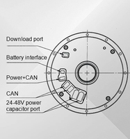 Módulo Actuador de Torque Integrado sin Escobillas para Robots Humanoides, 50nm, con Servo y Accionamiento Integrado para Brazos Articulados