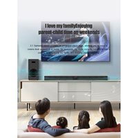Barre de Son Grossiste Système Home Cinéma Barre de Son TV Répéteur BT avec Caisson de Basses