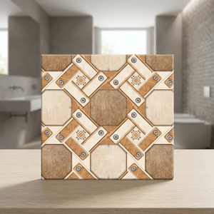 Vistaar Digital Rectified Ceramic Floor Tiles 300x300mm 7mm Matte Modern Design Quality Interlocking PVC Floor Tiles - Product Image 1