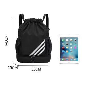 New Style <b>Drawstring</b> <b>Backpack</b> Bag Wholesale Custom Logo Casual Travel Men's Sports Basketball - Product Image 4