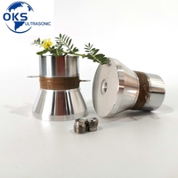 20w-120w berbagai jenis Sensor ultrasonik, transduser ultrasonik piezoelektrik 17 khz-200 khz