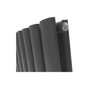 Radiatore di <span class=keywords><strong>Design</strong></span> Verticale a Doppia Colonna in Acciaio Inossidabile Flessibile Anticorrosione <span class=keywords><strong>per</strong></span> Acqua Calda, Nero Antracite <span class=keywords><strong>per</strong></span> Ambienti - Product Image 3