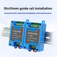 Modul Akuisisi Termokopel Tipe K Sensor Suhu PT100 Konverter RS485 Data Modbus RTU untuk Jaringan Komunikasi
