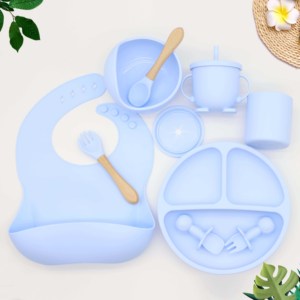 จานใส่อาหารสำหรับเด็ก,จานแบ่งอาหารสำหรับเด็กวัสดุ BPA กันลื่น - Product Image 2