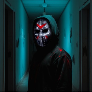2025 nueva Máscara de <span class=keywords><strong>Jason</strong></span> diversión cara completa plástico duro blanco Halloween mascarada Cosplay <span class=keywords><strong>disfraz</strong></span> máscaras de fiesta de Hockey - Product Image 6