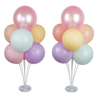 Supports de table et ensembles de piliers transparents à ventouse pour ballons, pour la décoration de mariages et fêtes d'anniversaire, vente en gros