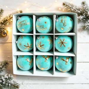 Lot de 28 boules de Noël électroplaquées en plastique, 4, 5 et 6 cm, pour décorations de sapin de Noël et fêtes - Vente Flash - Product Image 4