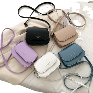 여자의 디자이너 최고 핸드백 도매 PU 가죽 어깨 가방 단색 패턴 졸라매는 끈 방수 휴대용 저렴한 가격 - Product Image 2