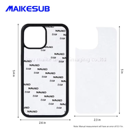 Coque de téléphone par sublimation, vente en gros, coque de téléphone portable en aluminium TPU 2D pour sublimation, impression personnalisée pour iphone