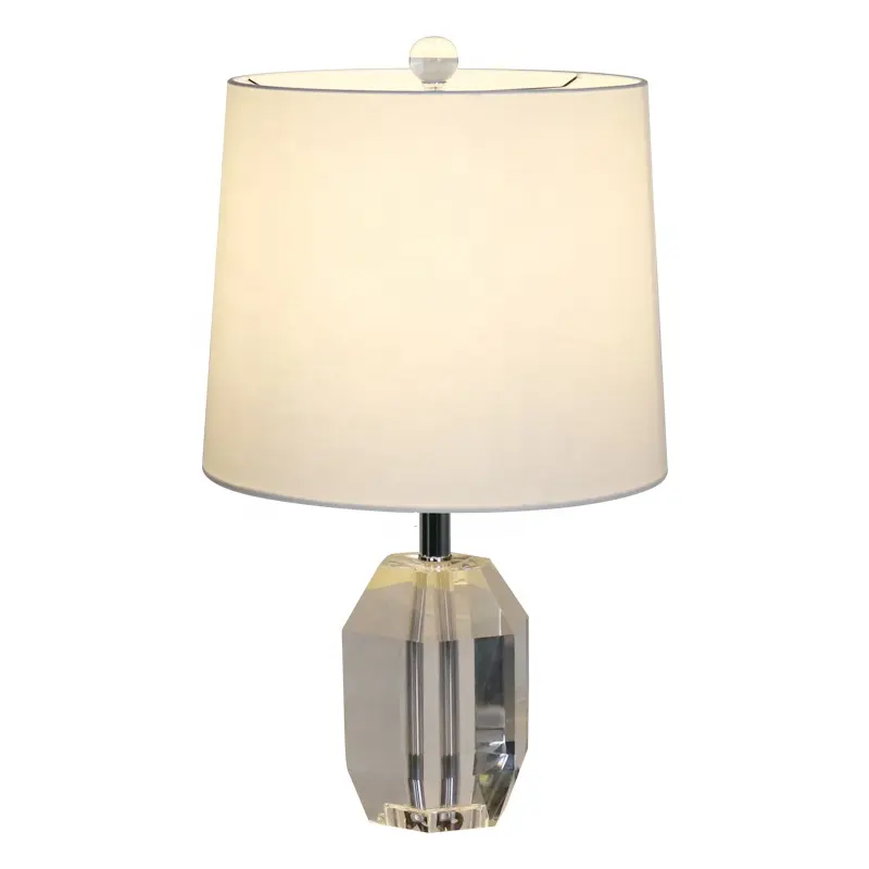 Modern Minimalist Luxury Hotel Bedroom Study Hall Villa Polygonal Crystal Decorative Table Lamp