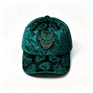 Mexican Street Style 5-Panel Chucky <strong>Hats</strong> Suela Roja Baseball Cap 3D Embroidery Rhinestone <strong>Purple</strong> Face Design Fashion Sporty <strong>Hat</strong> - Product Image 3