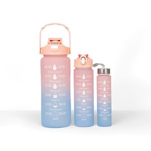 Grande salle de sport en plastique pour boire <span class=keywords><strong>1L</strong></span> 1000 ml antidérapant sans Bpa avec logo personnalisé - Product Image 3