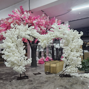Matrimonio eventi di celebrazione oggetti di scena fiore artificiale albero decorativo del cancello del fiore a forma di cuore <span class=keywords><strong>sfondo</strong></span> di fiori per la decorazione di nozze - Product Image 1