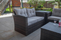 Oeytree-Ensemble de Table à Thé en Rotin, Chaise de Patio Villa, Mobilier de Loisirs en Osier, Ensemble de Conversation