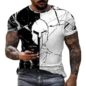 2022 New Hot Sale Spartan Warrior Helmet Men's T-Shirt Support Wholesale&Custom