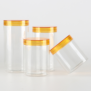 6oz 8oz 10oz 12oz 15oz 16 oz plastic clear lid slime container PET clear jars with lids