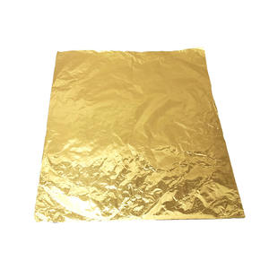 Papier d'aluminium de qualité alimentaire, doux, imprimé avec motif poisson et Noël, couleur or, 12 microns, épais et coloré - Product Image 5