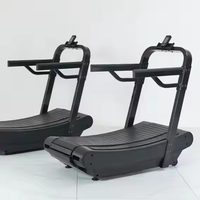 TOPTONS, nuevo diseño, equipo de gimnasio comercial, cinta de correr curva no motorizada Manual, máquina para correr, sin regulación de potencia