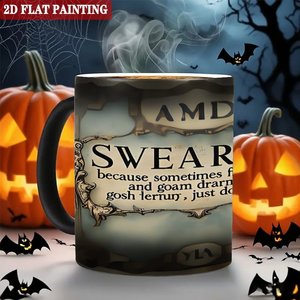 Heat Sensitive Mug 11oz Frosted Black <b>Ceramic</b> Custom Sublimation Coffee <b>Cup</b> - Product Image 6