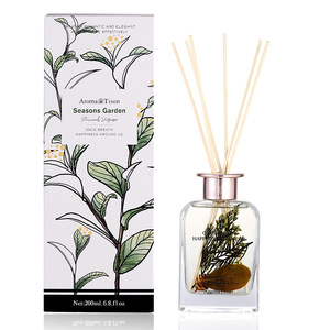 Regalo del Día de la Mujer: Difusor de Aromaterapia con Aceites Esenciales de Plantas, Difusor de Varillas para Hotel, Set de Regalo de Fragancia sin Llama para el Hogar, en Envase Cuadrado de Vidrio y Metal - Product Image 4