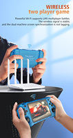 Console de jeu rétro portable R46H avec système Linux, certifiée CE FCC Rohs, double joystick, prise en charge de la connexion Wi-Fi, console de jeu de poche 64 Go
