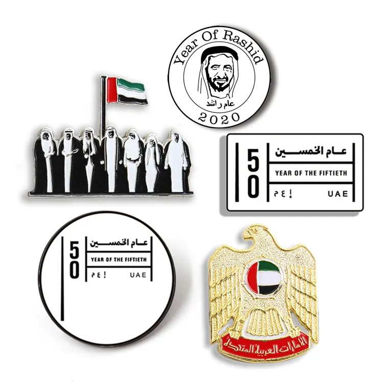 Metalen Custom Saudi Arabic Nieuwe 2022 Expo Dubai Revers Pin Badge Uae Nationale Dag Pinnen Beste Producten Voor Uae