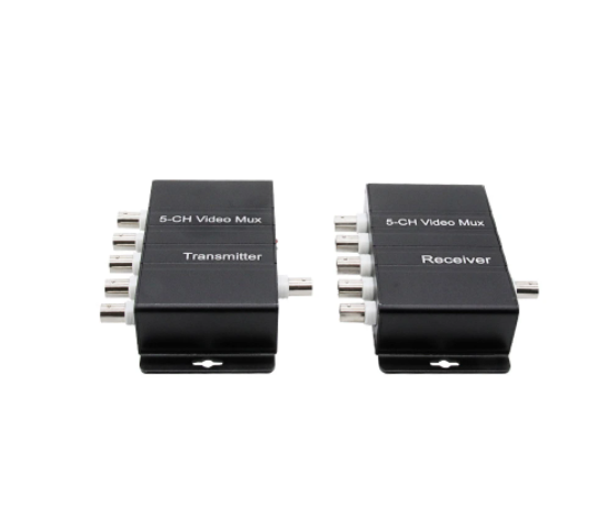 Analog 5 Channel Video Multiplexer Surveillance Camera Signal Superimposer One Cable Transmits Multiple 5CH MUX for CCTV