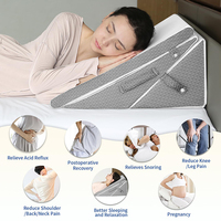 Einstellbares Memory Foam-Bettkeil kissen zum Schlafen für Hinterbeine und Knies tütze nach der Operation Anpassbare Dreiecksform