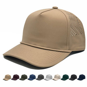 Gorra de Golf de 5 Paneles con Logotipo Personalizado, Impermeable, con Orificios Cortados con Láser, de Nailon de Secado Rápido, para <span class=keywords><strong>Hombre</strong></span> <span class=keywords><strong>y</strong></span> <span class=keywords><strong>Mujer</strong></span> - Product Image 1