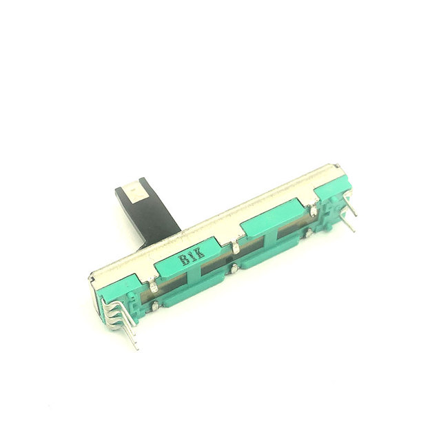 Free Samples Custom Single Gang Plastic Lever 30mm 45mm 50k B103 A10k A20k B10k 10k Slide Potentiometer with LED light