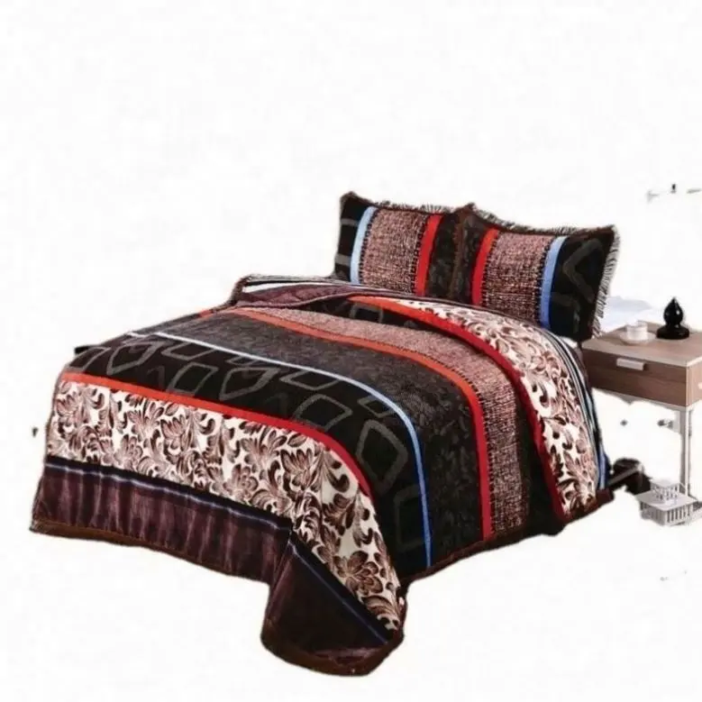 ملاءة السرير الشتوية، مجموعة فوتن الفوطة المطرز، بيوهيمي لحاف لحافات السرير، ملاءة السرير وغطاء السرير