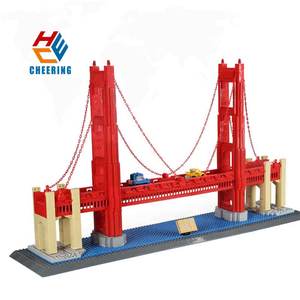 6210 World Structure Landmark San Francisco Golden Gate Bridge MOC Juego de bloques de ladrillos Bloques de construcción para niños Juguete de construcción - Product Image 1