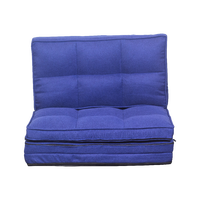 Canapé-lit moderne pliable en tissu, dossier réglable, confortable, soutien dorsal, polyvalent pour salon et chambre