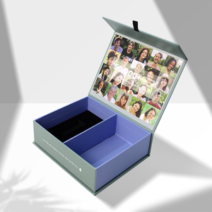 Caja de Regalo Ecológica y Reciclable de Cartón Rígido con Solapa Magnética y Almacenamiento para Extensiones de Cabello Sintético y Humano - Product Image 5
