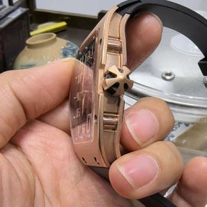 Montre mécanique automatique de luxe de haute qualité 67-01, ultra-fine, 7,75 mm, en alliage de titane, de forme tonneau - Product Image 2