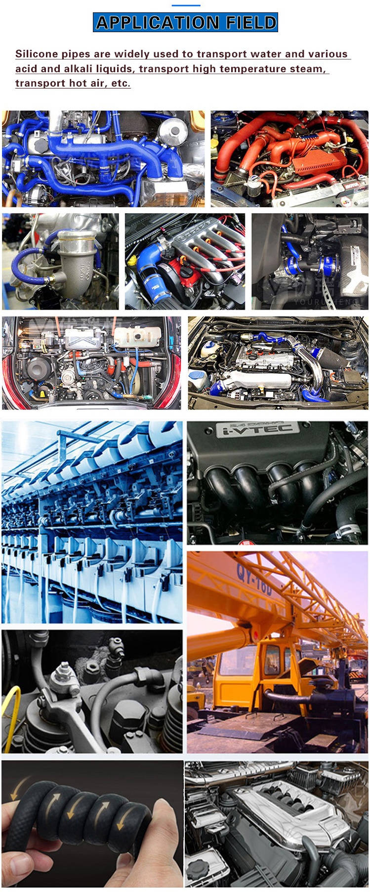 Customized Flexible Cold Air Intake Silicone Hose , Silicone Car Radiator Hose