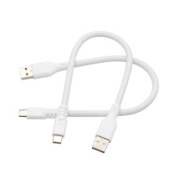 Lampu Malam Kecil Logam Fleksibel dengan Selang Gooseneck, Kabel Data Pengisian Daya USB Type-C, Lampu dengan Selang Gooseneck Tipe C Berlapis Silikon