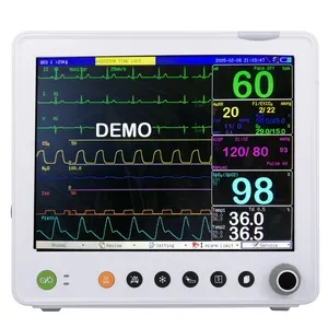 Monitor portátil De Signos Vitales, máquina De señales eléctricas, ECG, 12 pulgadas, multiparámetros
