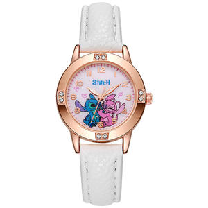 Orologio da donna Ruunjoy al quarzo Cinnamoroll Kuromi My Melody Cartoon oro rosa con cintura di diamanti alla moda custodia per bambini - Product Image 2