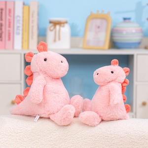 Peluche Drago <span class=keywords><strong>Rosa</strong></span> Abbracciabile con Palline Antistress, Morbido Dinosauro Imbottito in Cotone PP, Regalo Speciale Carino - Product Image 2