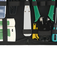 Kit d'outils réseau informatique OEM Sevenfloor RJ45/12/11, pince à sertir, dénudeur et testeur de câbles LAN, garantie 3 ans, en carbone
