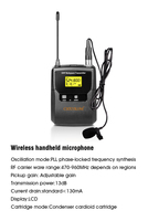 Système de microphone sans fil UHF à diversité réelle 4 canaux CHXYKOM, 2 micros portatifs, 2 micros cravate à émetteur de poche, construction métallique XLR